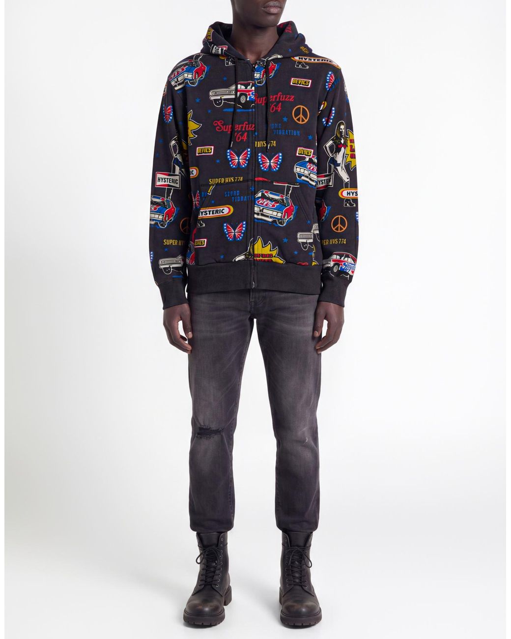 Hysteric Glamour Blue Sweatshirt Cotton for men