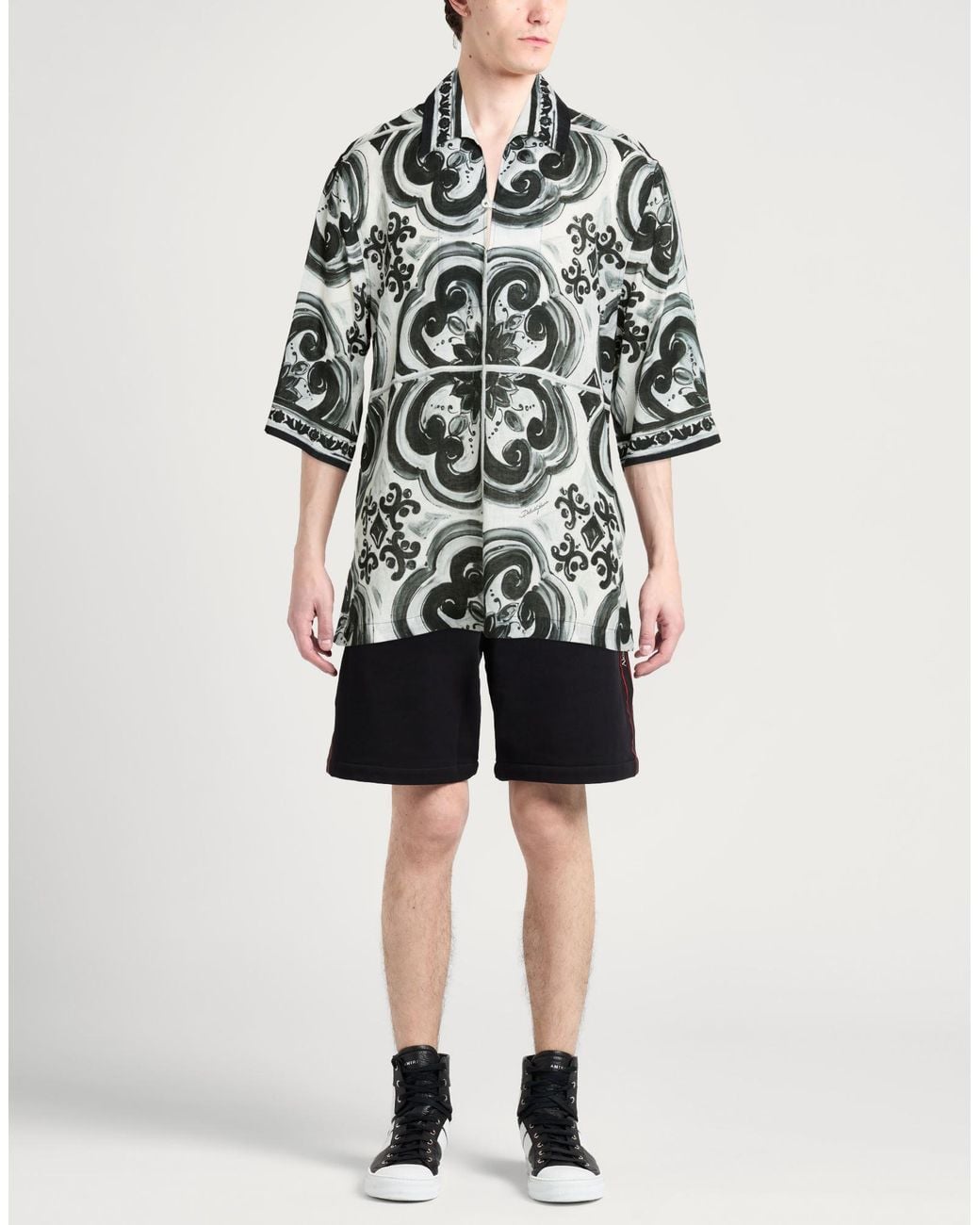 Dolce & Gabbana White Shirt Linen for men