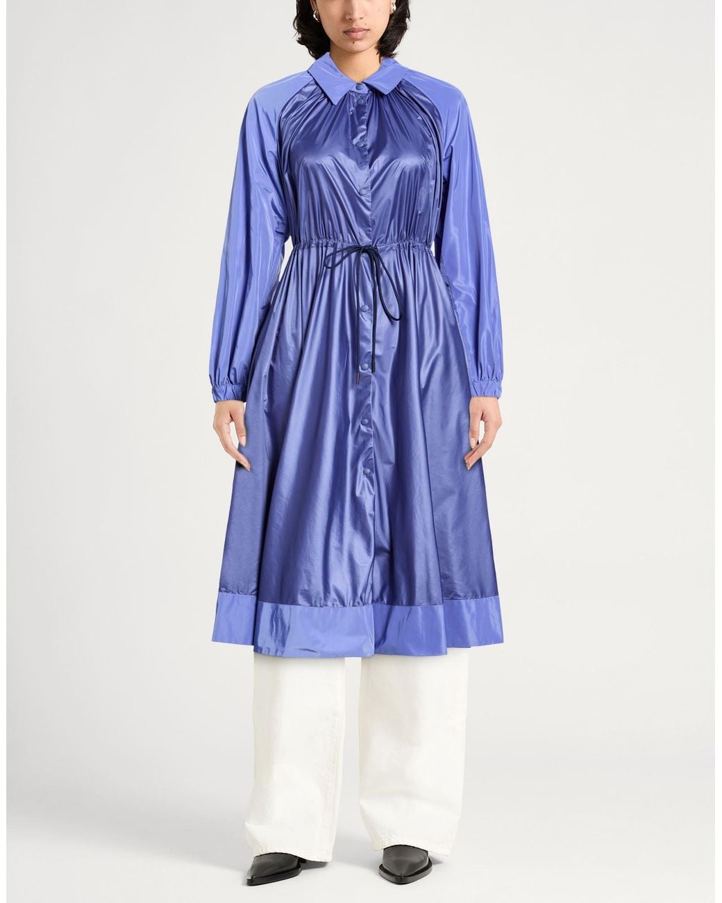 Aspesi Purple Overcoat & Trench Coat