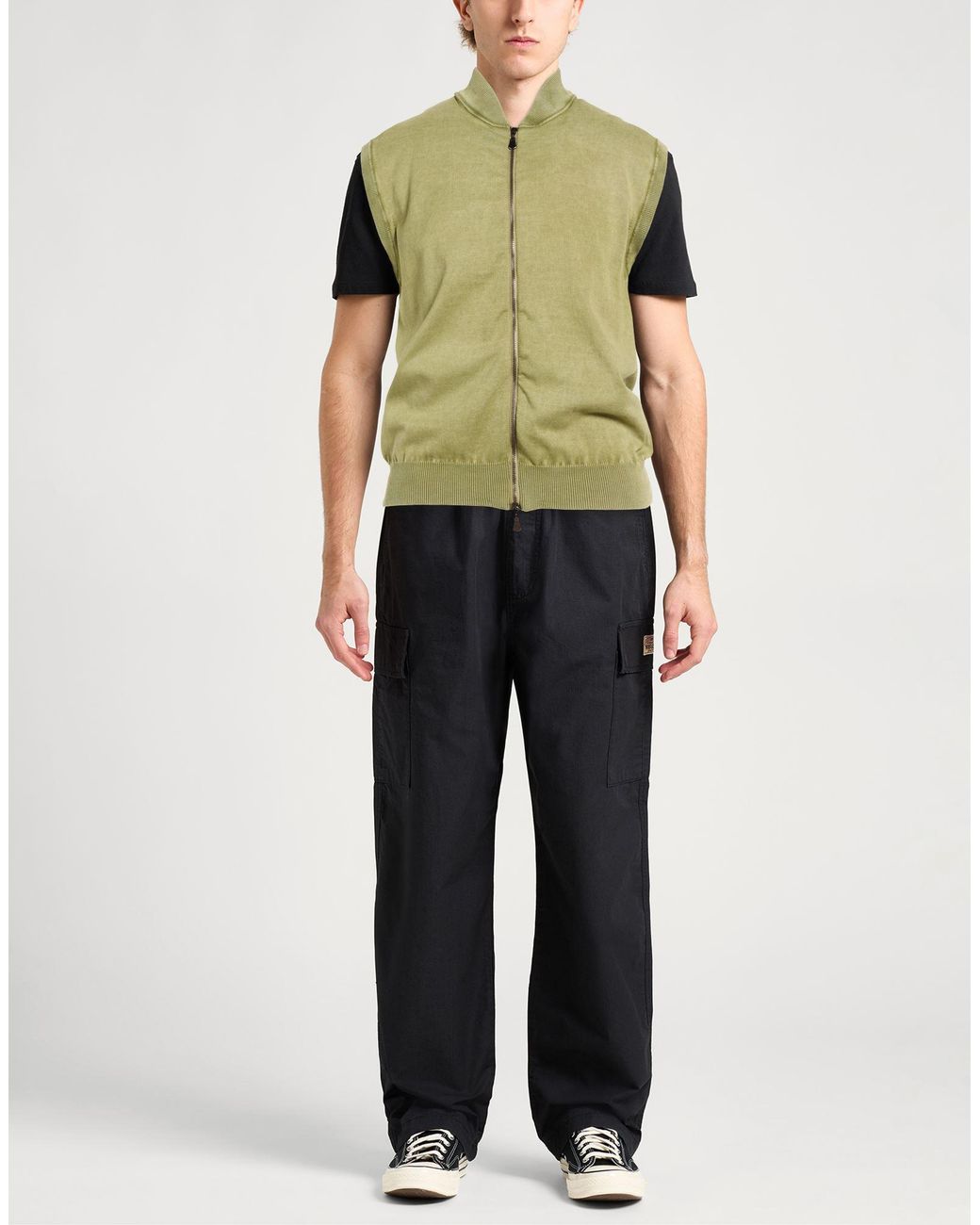 Alpha Studio Green Cardigan Cotton for men