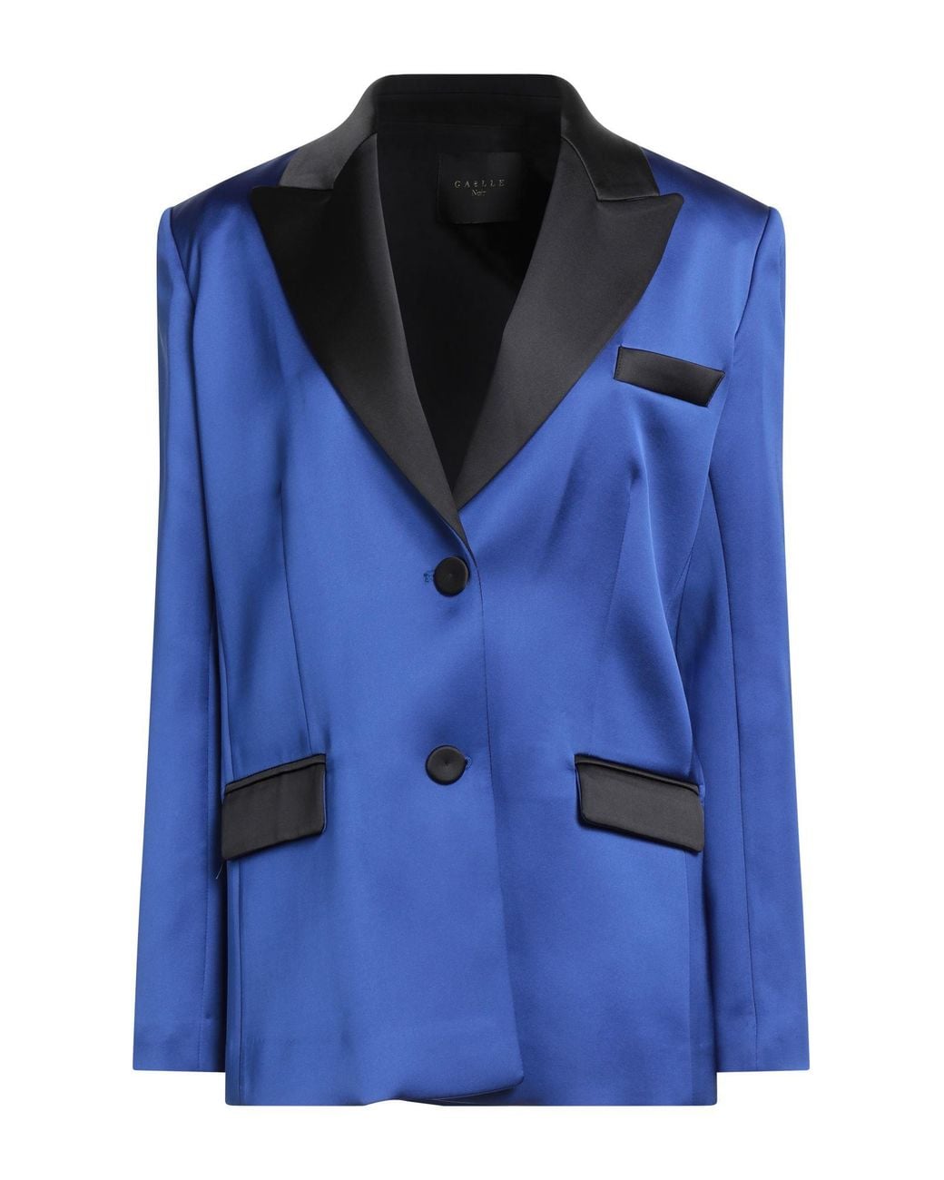 Gaelle Paris Blue Noir Blazer Polyester, Elastane