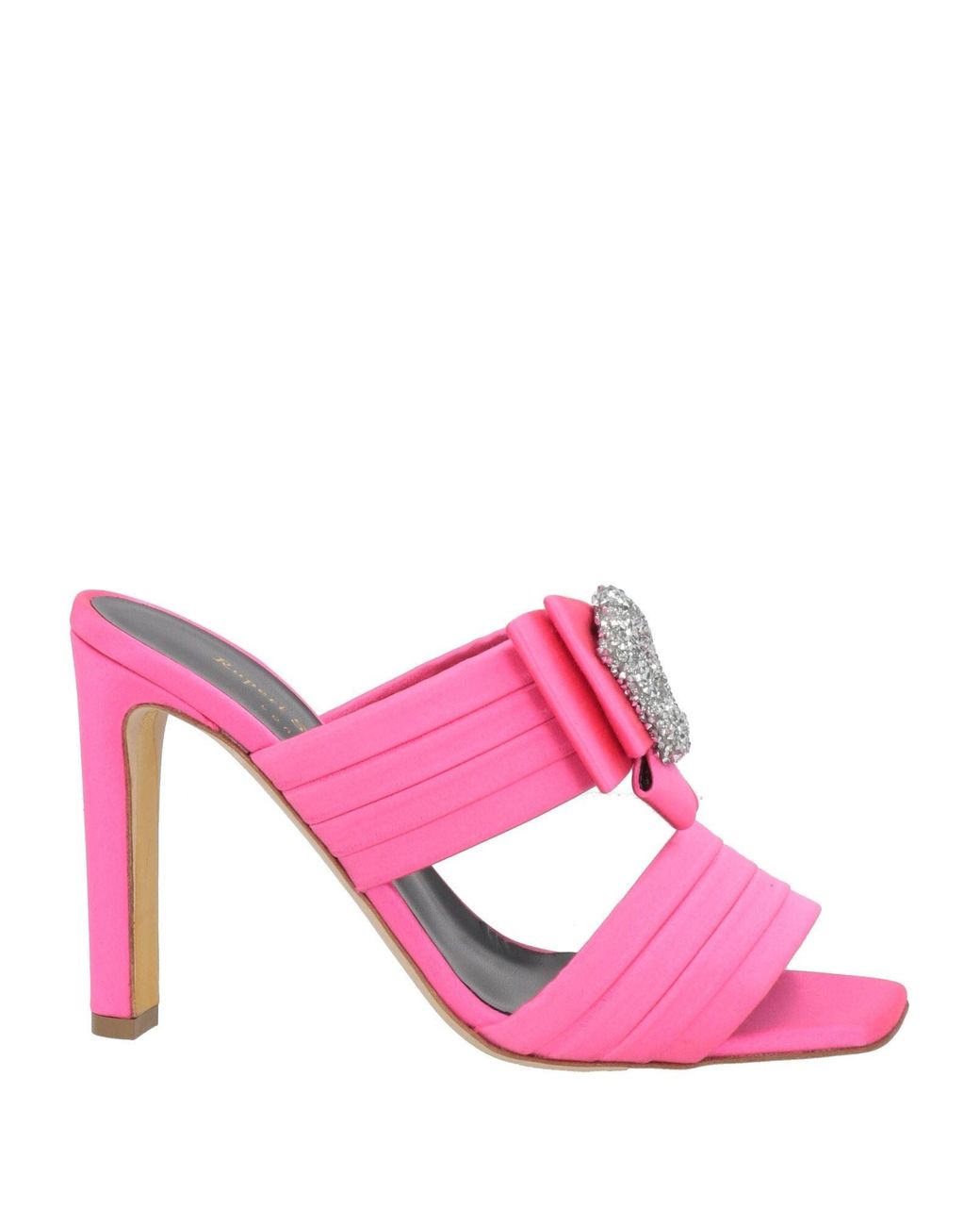 Rupert Sanderson Pink Sandals Textile Fibers