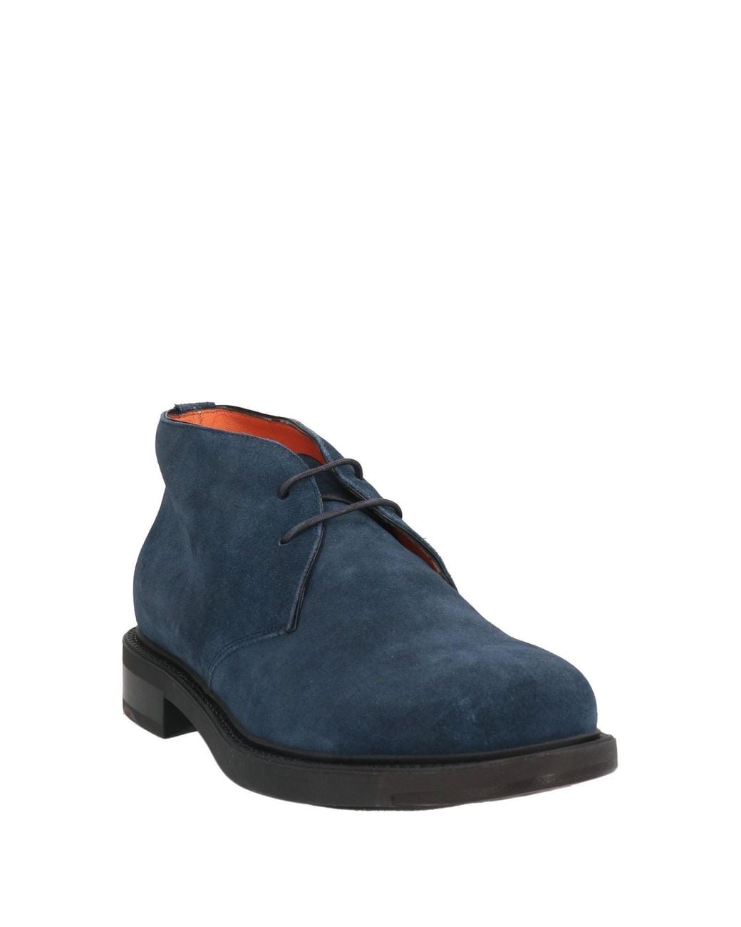 Santoni Blue Ankle Boots for men