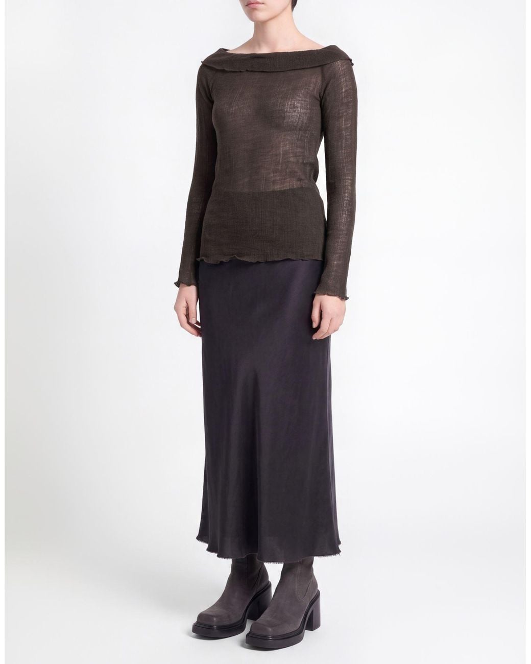 Rita Row Brown Charcoal Sweater Virgin Wool, Polyester