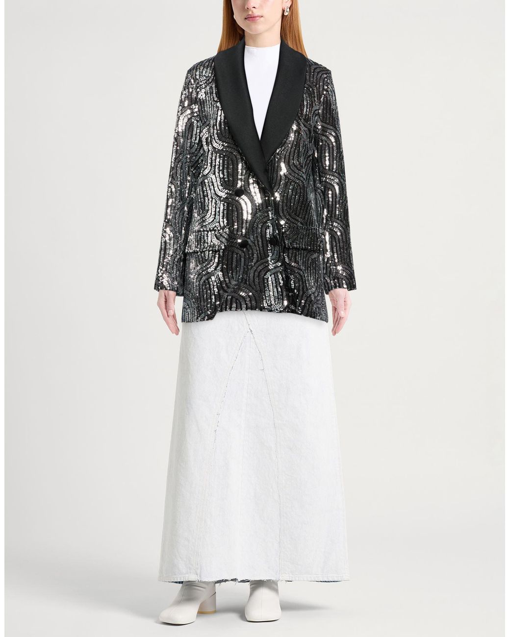 Motel Black Blazer Polyester