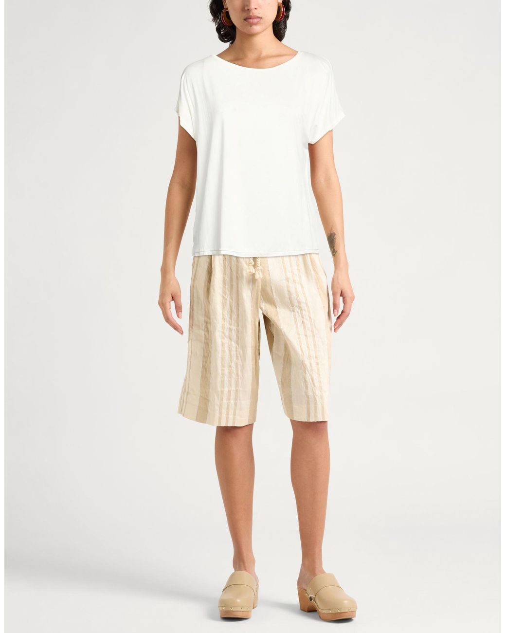 Rrd White T-Shirt Cupro, Elastane