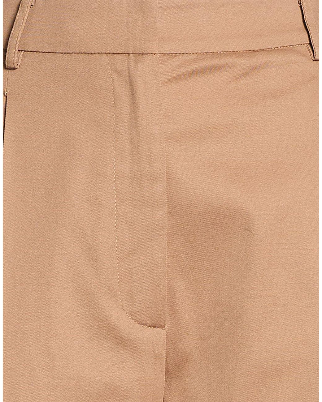 Grifoni Natural Camel Pants Cotton, Elastane
