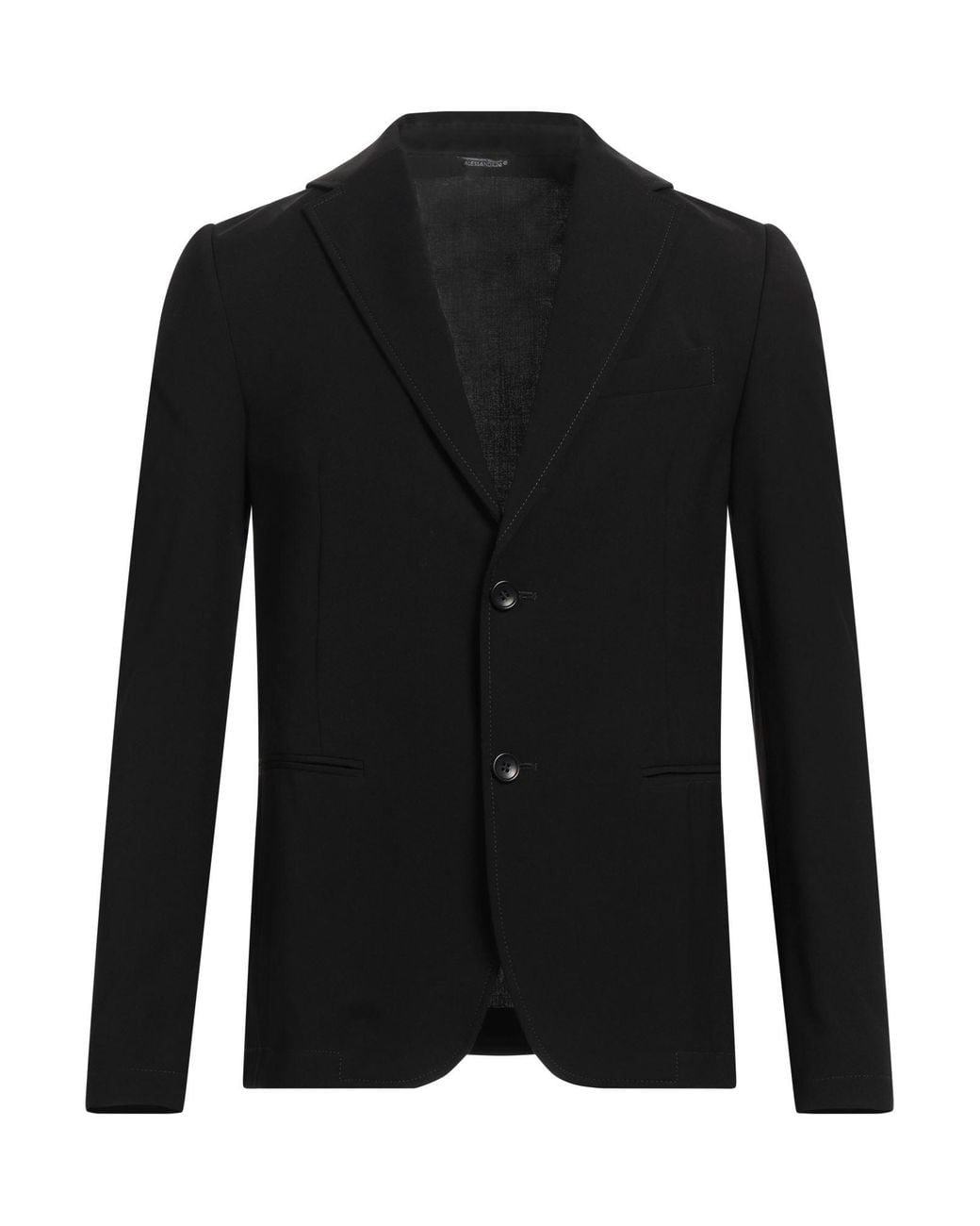 Daniele Alessandrini Black Blazer Polyester, Viscose, Elastane for men