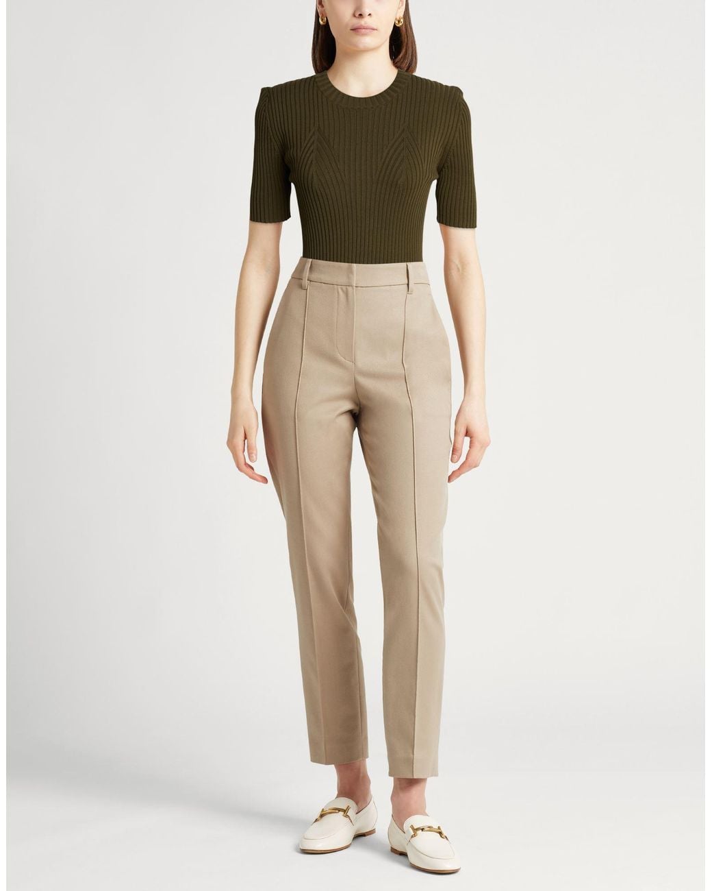 Tod's Green Military Sweater Cotton