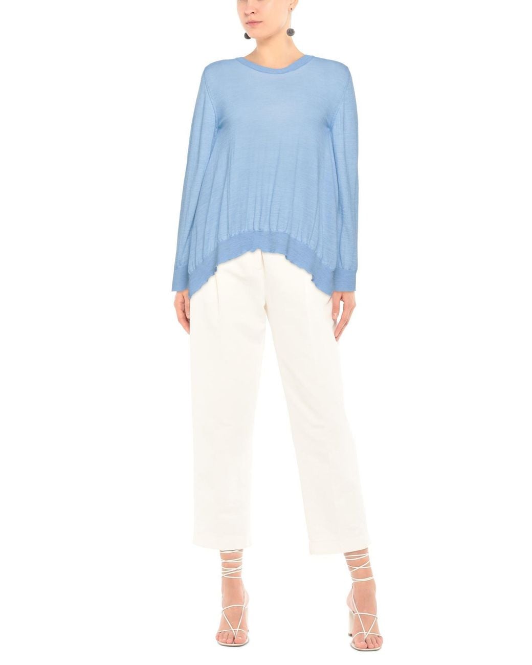Semicouture Blue Sweater Virgin Wool
