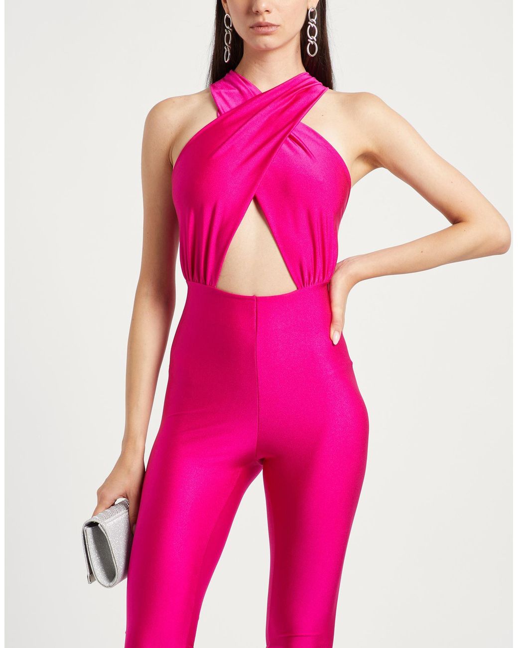 ANDAMANE Pink Fuchsia Jumpsuit Polyamide, Elastane