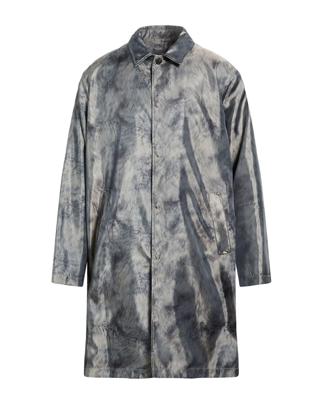John Varvatos Gray Overcoat & Trench Coat for men