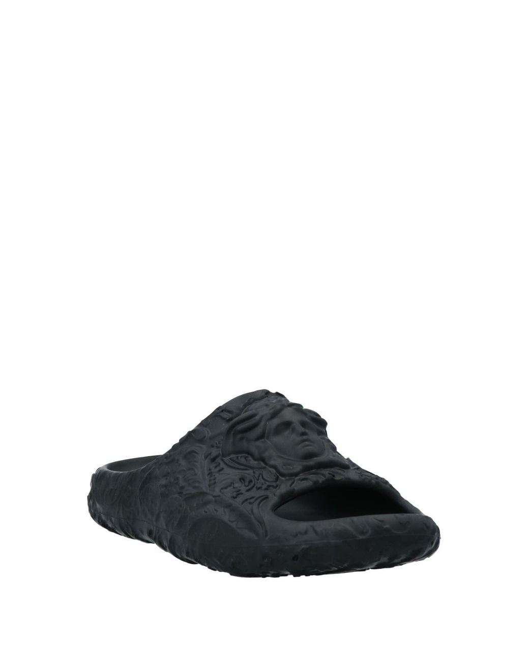 Versace Black Medusa Dimension Rubber Slide for men