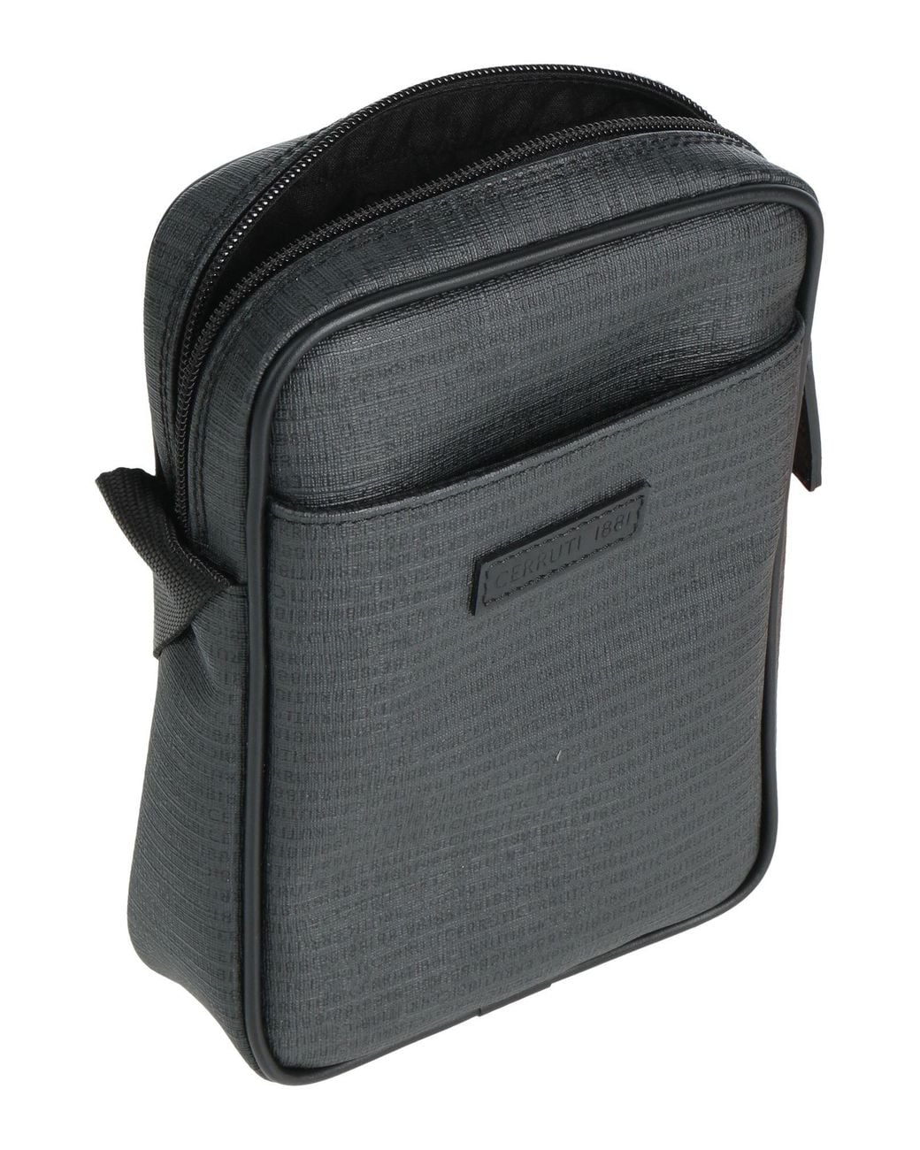 Cerruti 1881 Gray Cross-Body Bag Textile Fibers