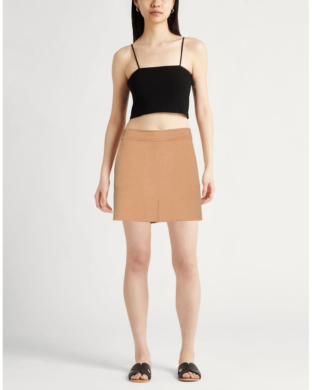 Semicouture Natural Mini Skirts