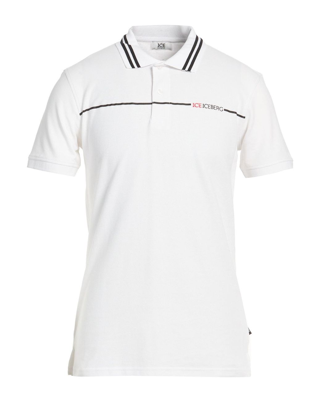 Ice Iceberg White Polo Shirt Cotton for men