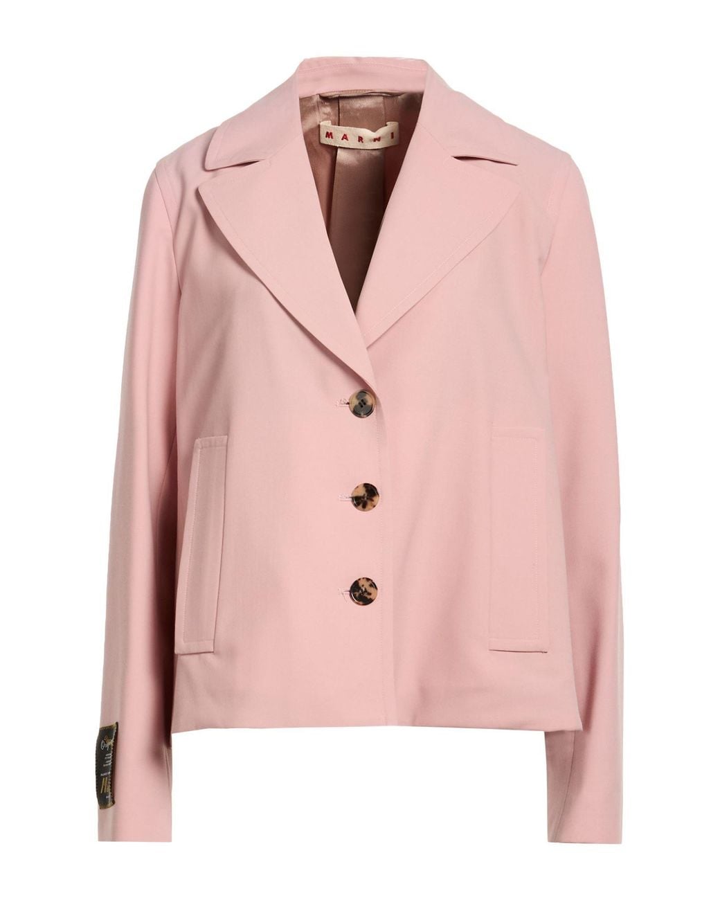 Marni Pink Blazer Polyester, Virgin Wool, Elastane