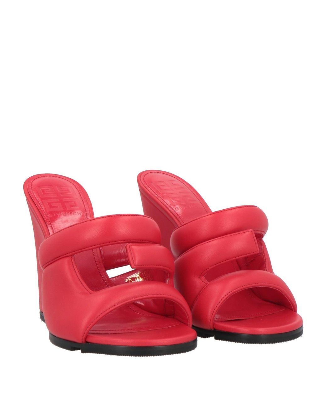 Givenchy Red Sandals Leather