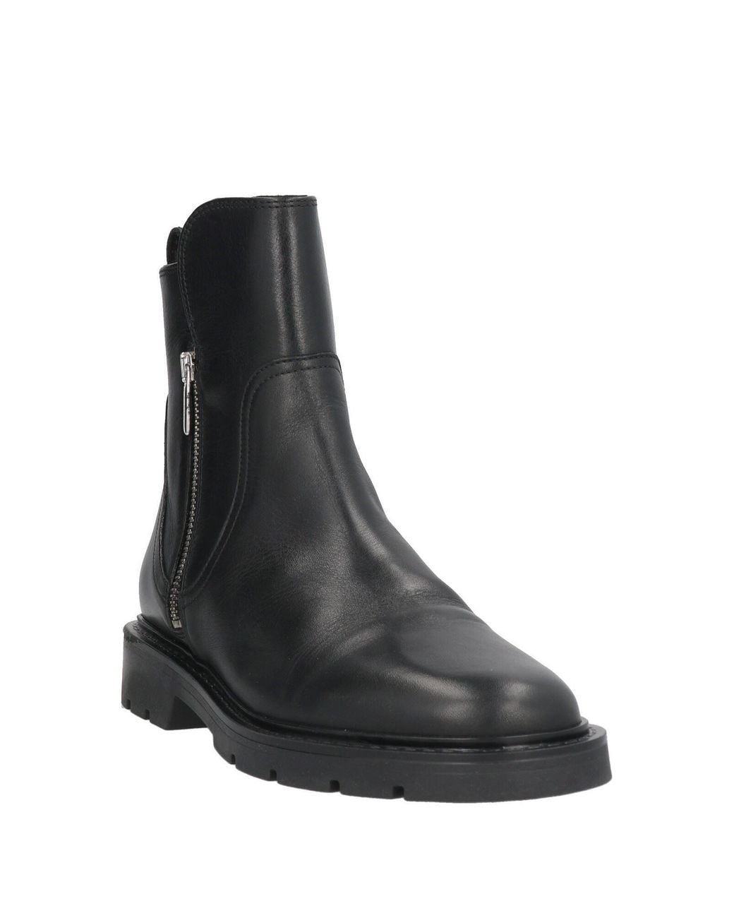 Carmens Black Ankle Boots Leather