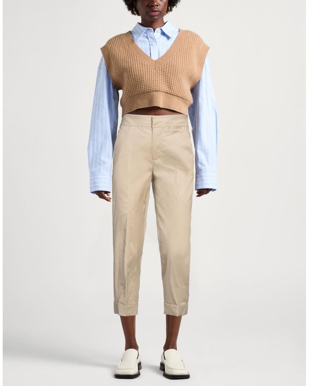 L'Autre Chose Natural Pants Lyocell, Cotton, Elastane
