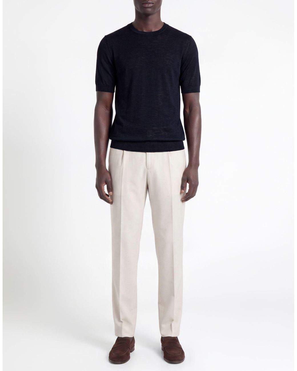 FILIPPO DE LAURENTIIS Black Midnight Sweater Cotton for men