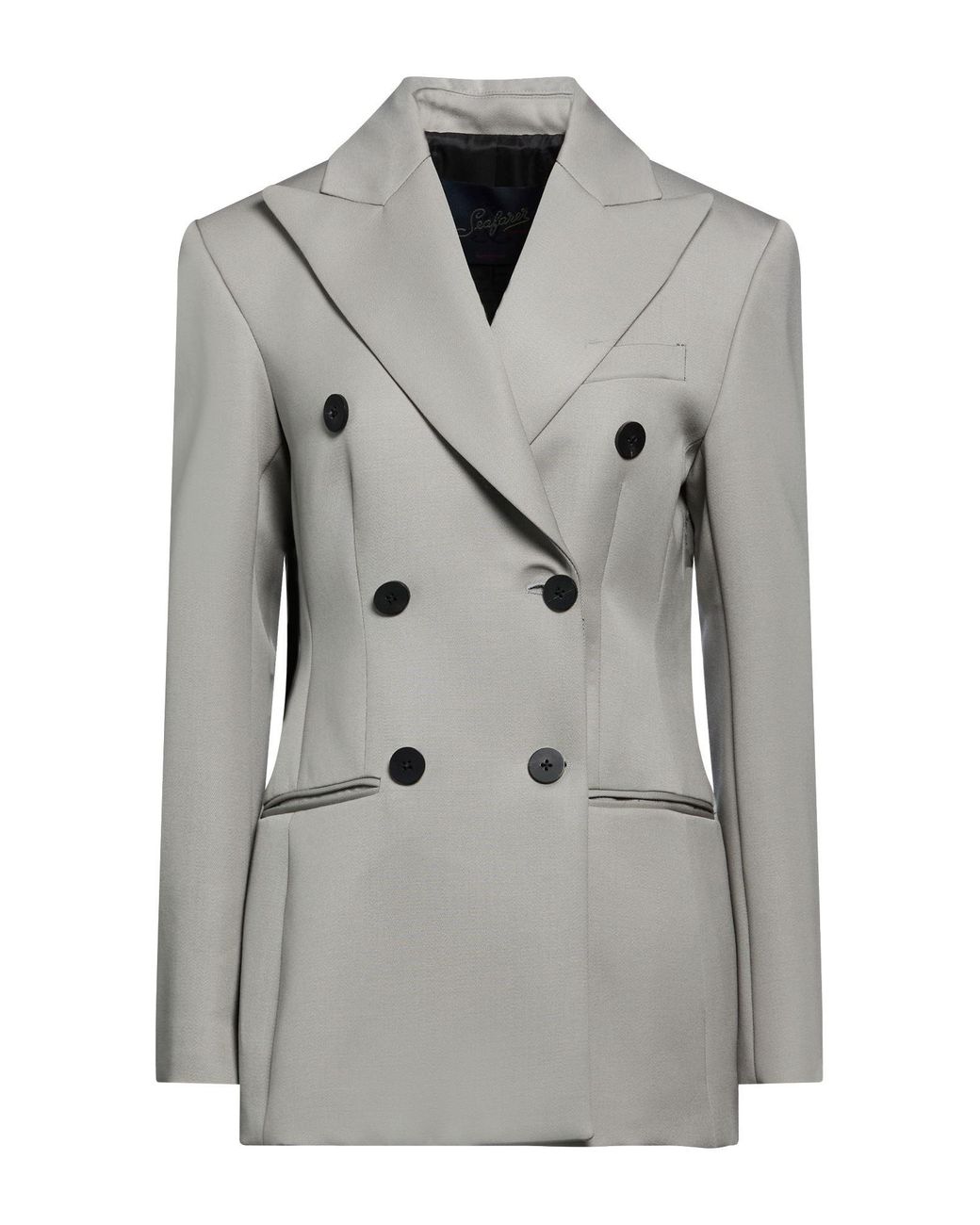 Seafarer Gray Light Blazer Virgin Wool