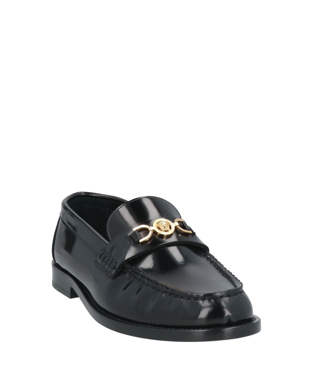 Versace Black Leather Loafer