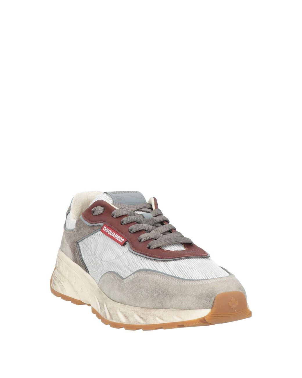 DSquared² White Sneakers Leather, Textile Fibers for men