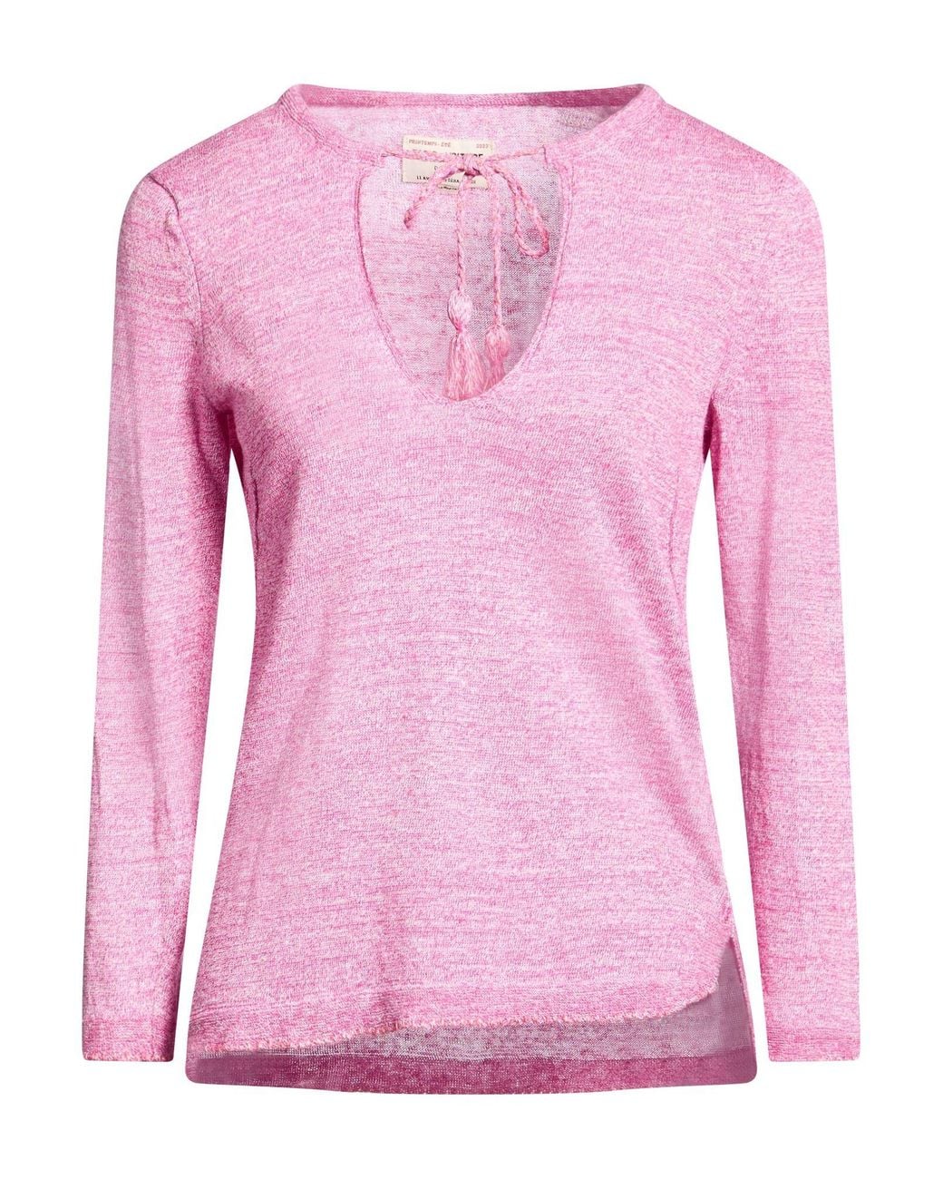 Zadig & Voltaire Pink Sweater Linen, Silk
