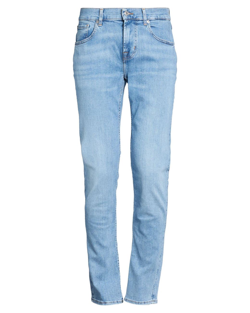 7 For All Mankind Blue Jeans Cotton, Elastane for men