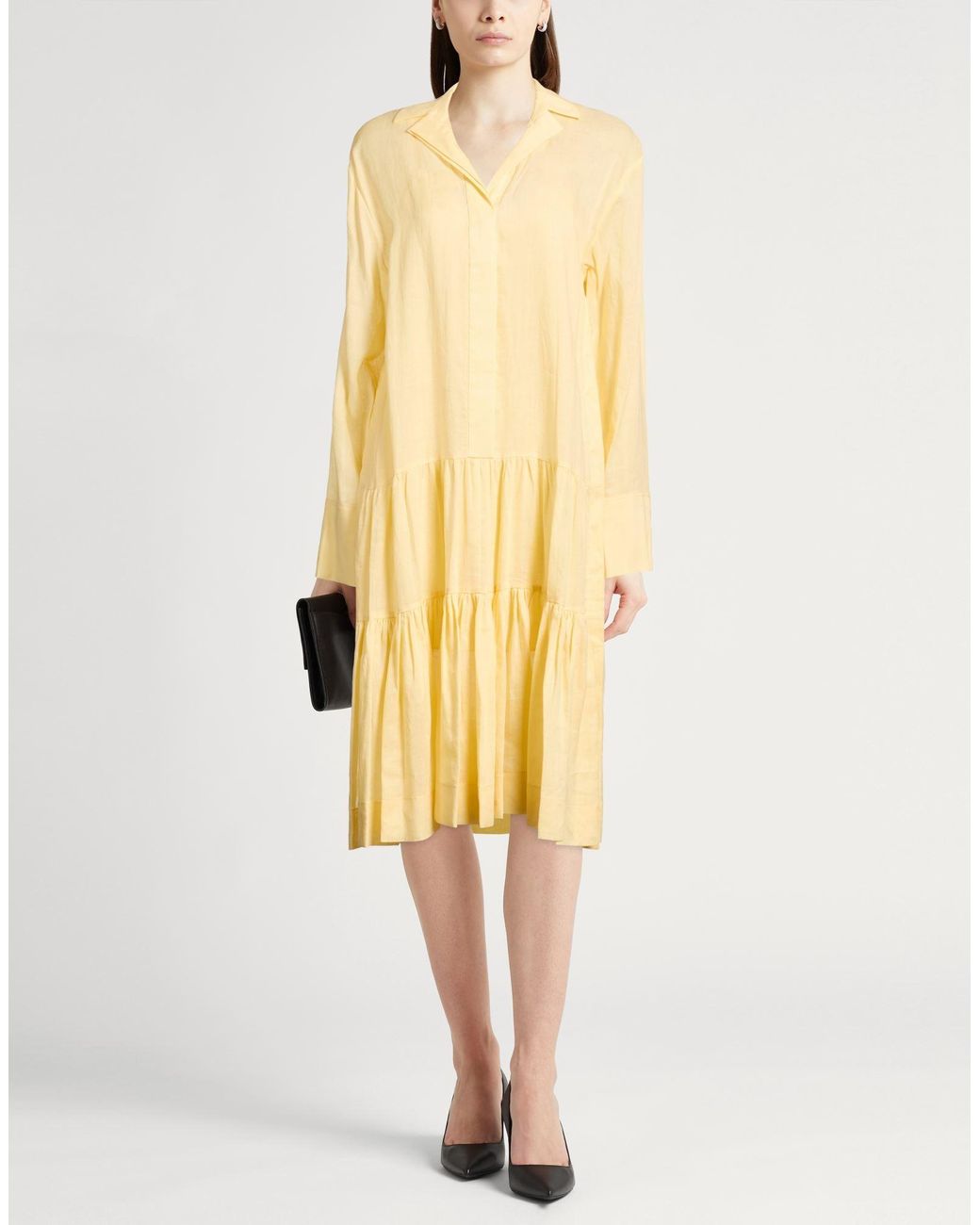 Robe Midi Joseph en coloris Yellow