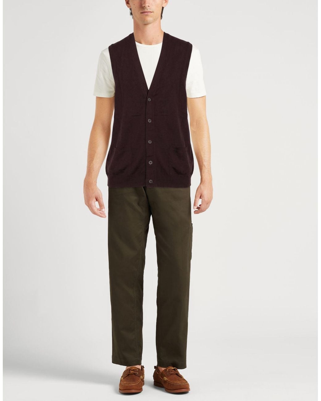 Alpha Studio Brown Cardigan for men
