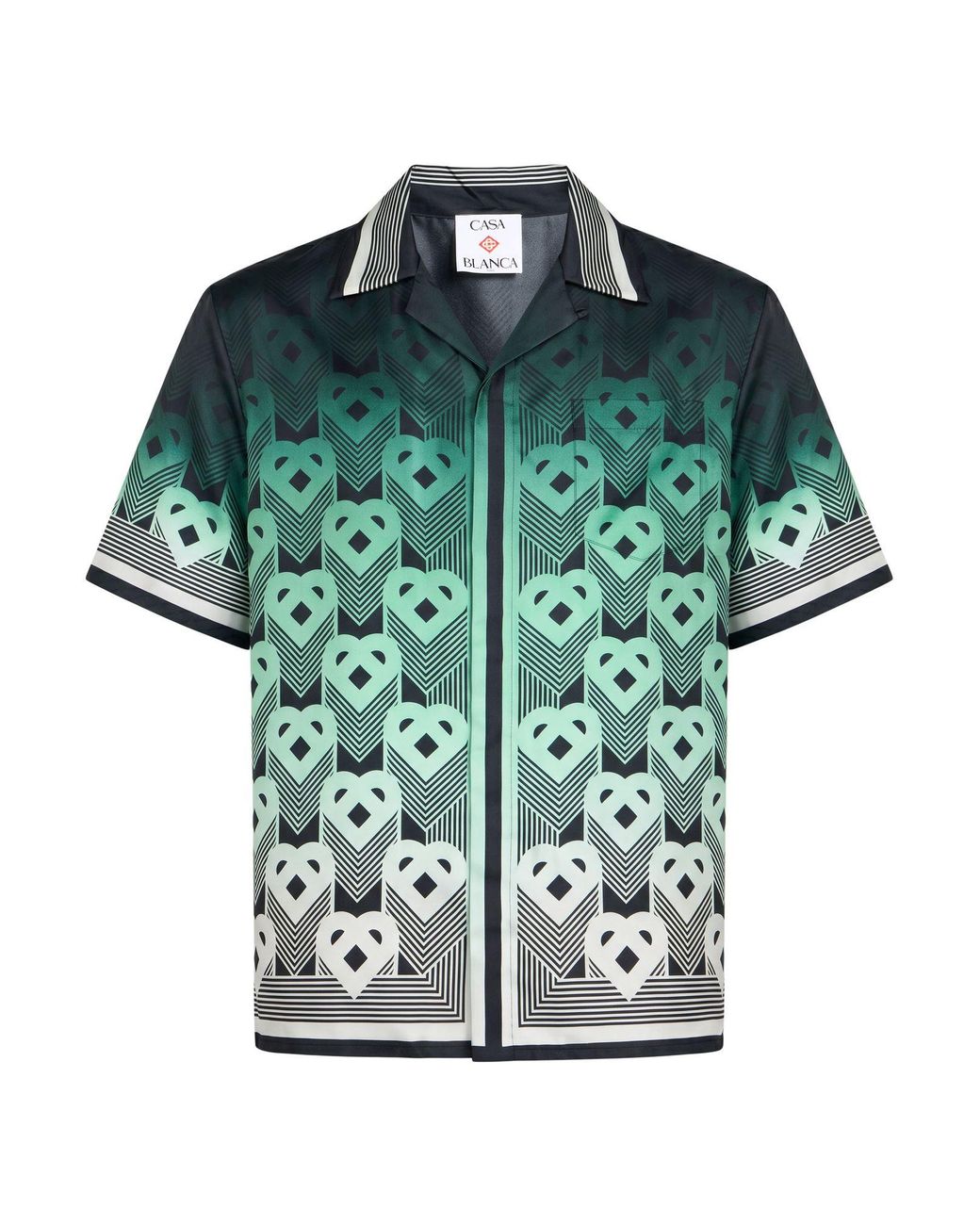 Casablanca Green Shirt Silk for men