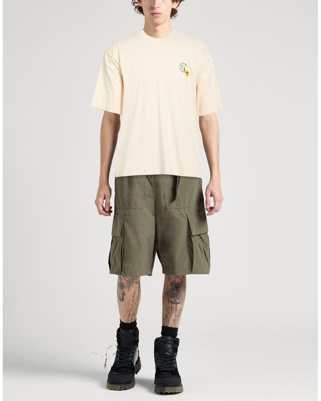 Barrow Natural Cream T-Shirt Cotton for men
