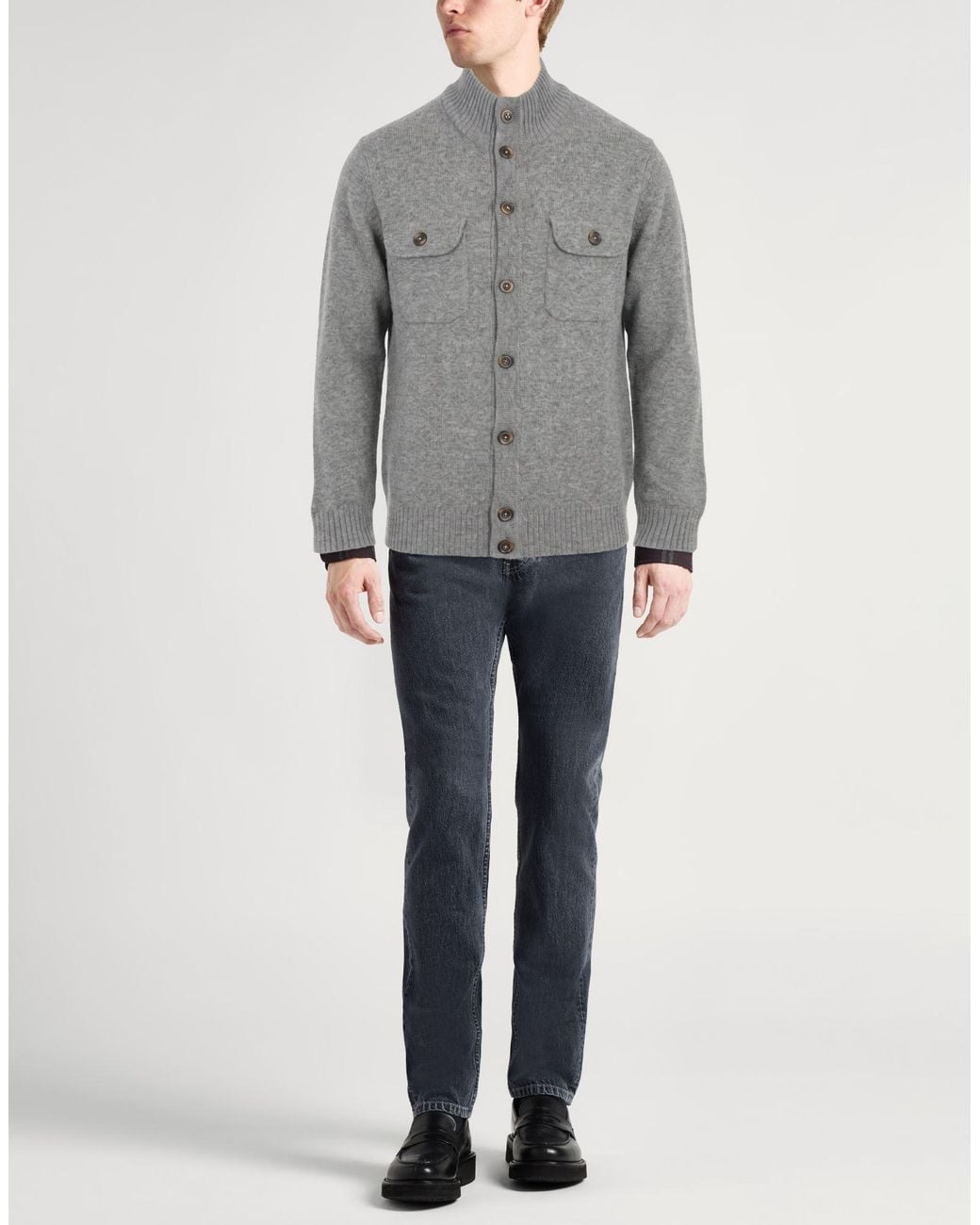 Hackett Gray Cardigan for men