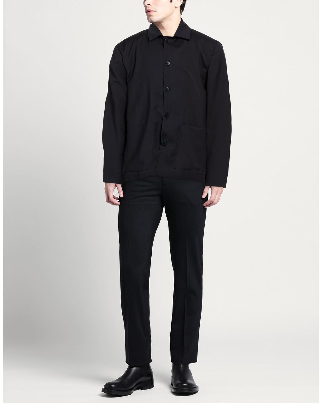 Costumein Black Blazer Virgin Wool for men