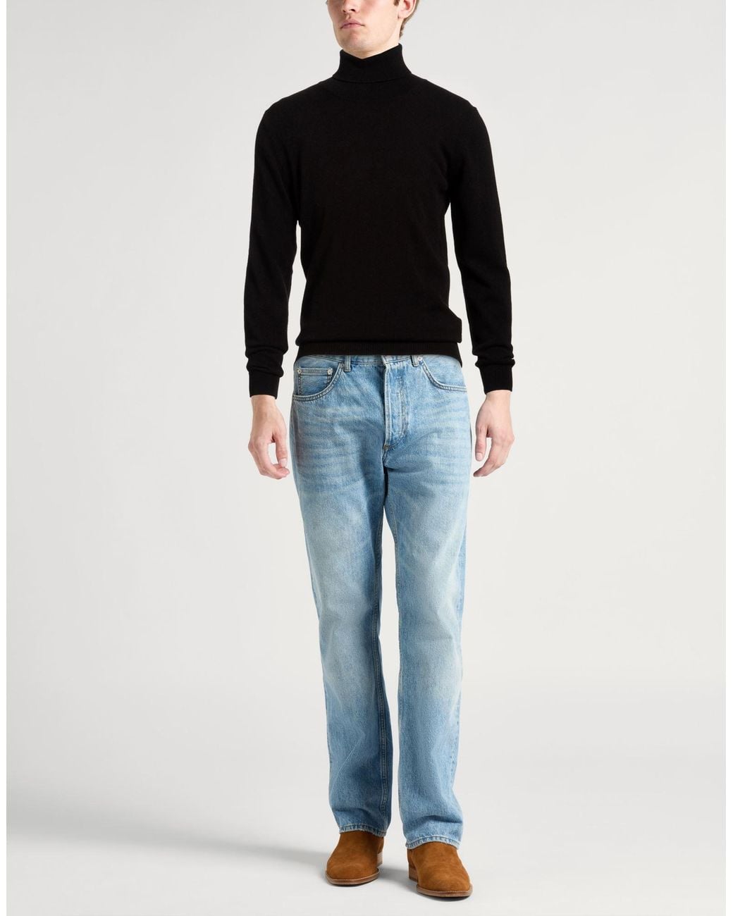 Moorer Black Turtleneck for men