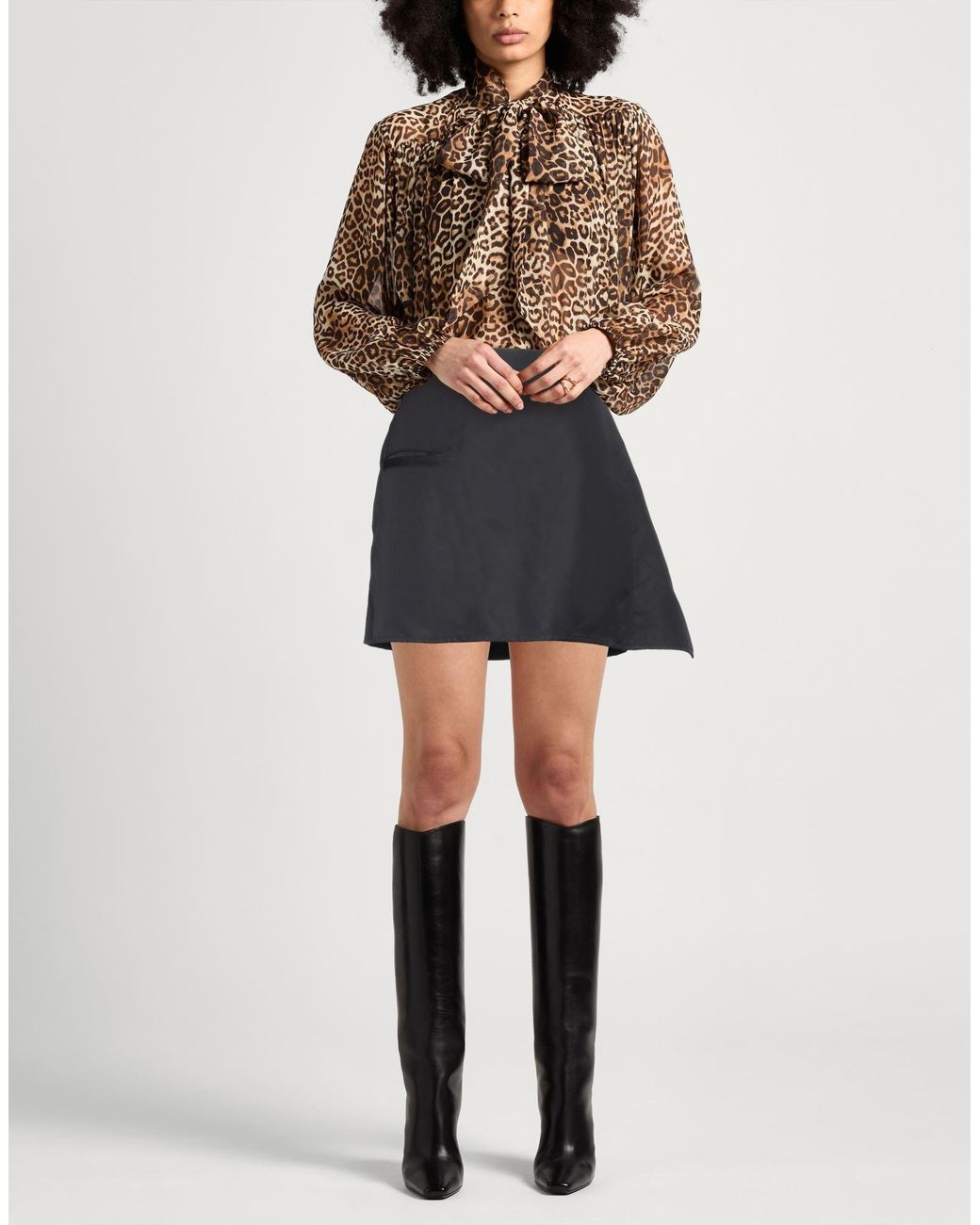 J.W. Anderson Black Mini Skirt Polyamide
