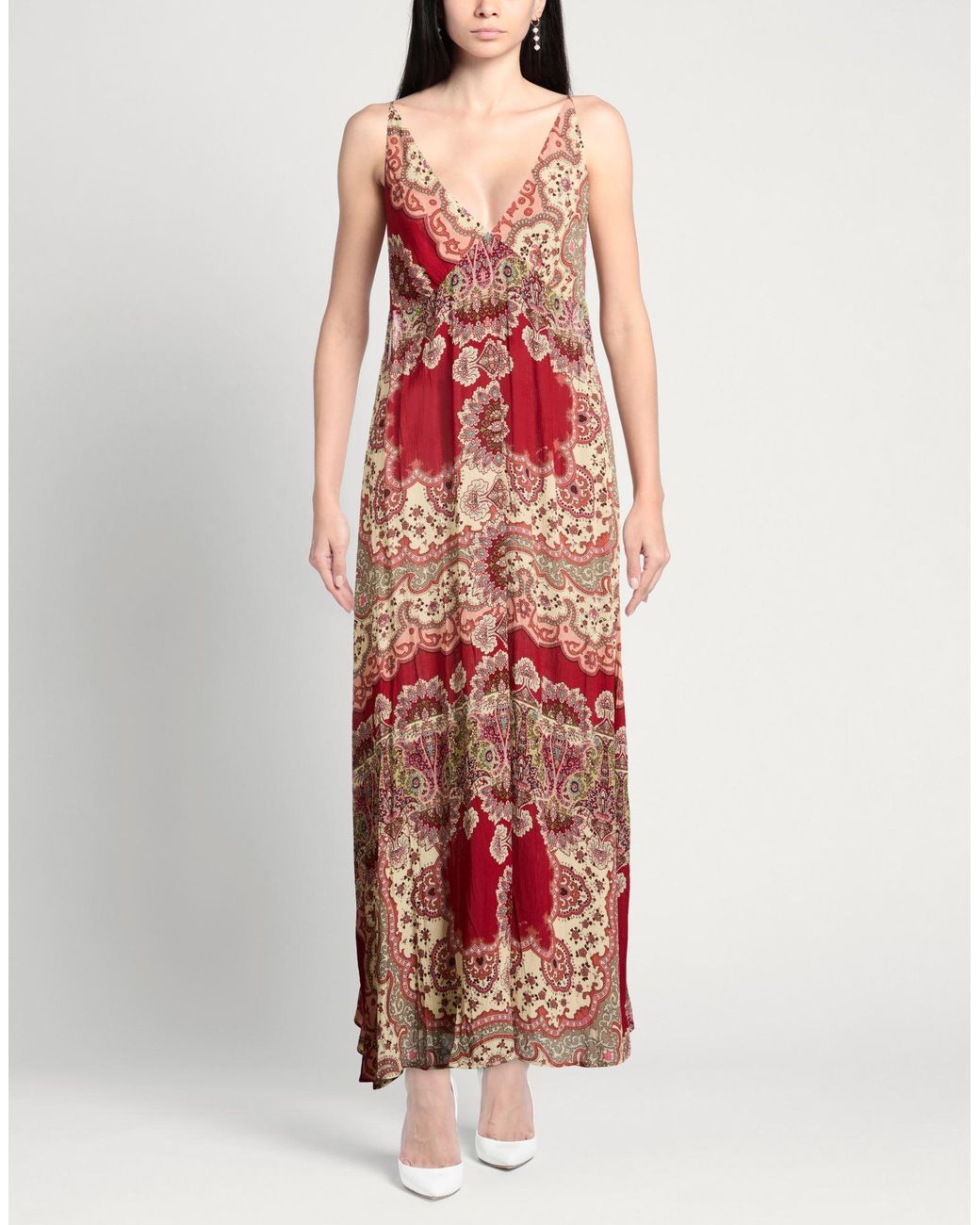 Miss Bikini Red Maxi Dress Viscose