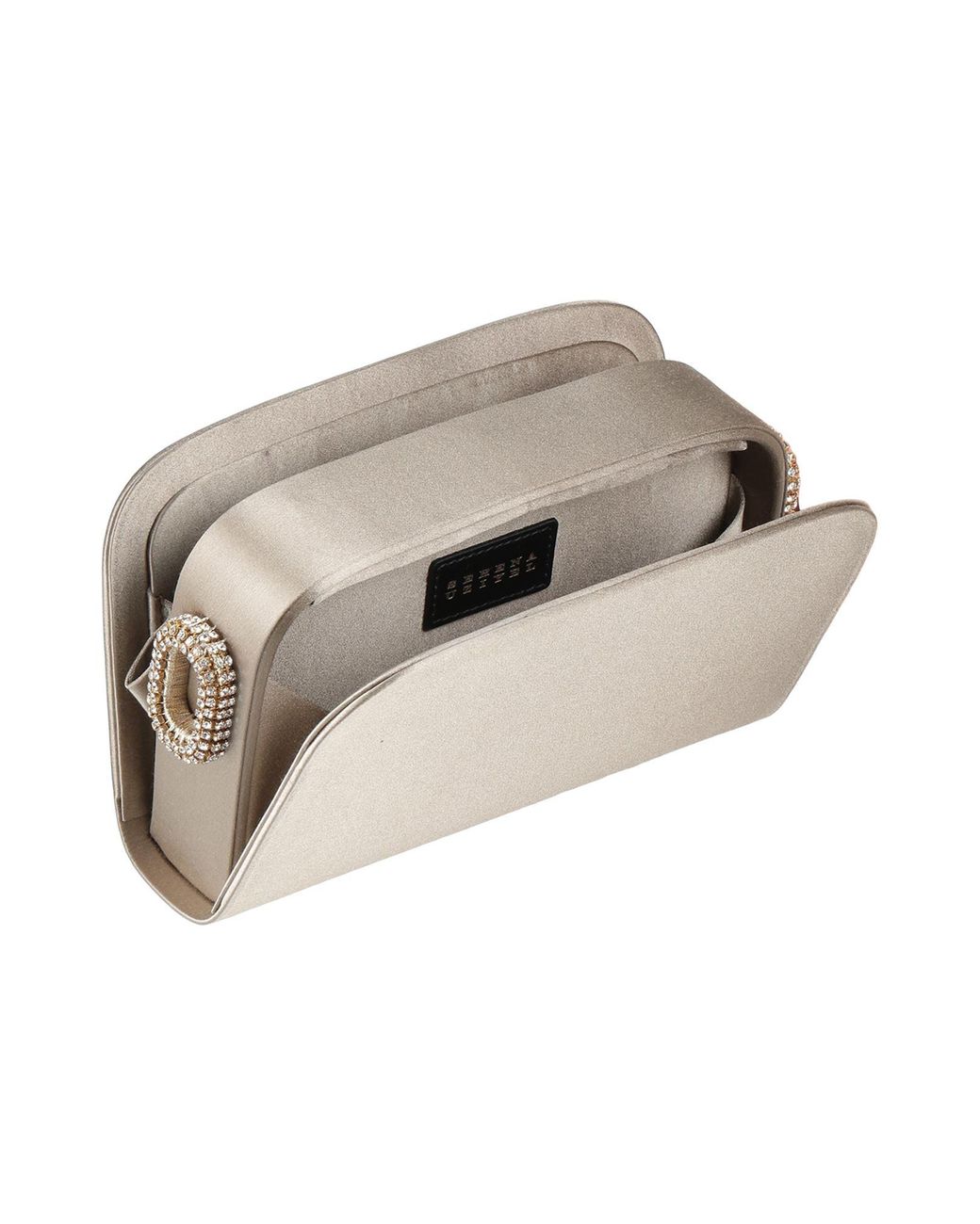 Serena Uziyel Brown Clutch Textile Fibers