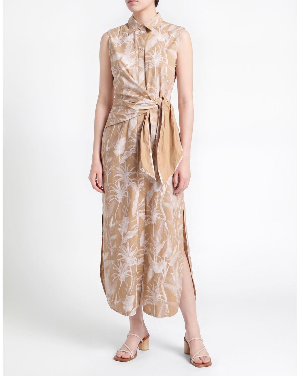 Ottod'Ame Natural Midi Dress Cotton