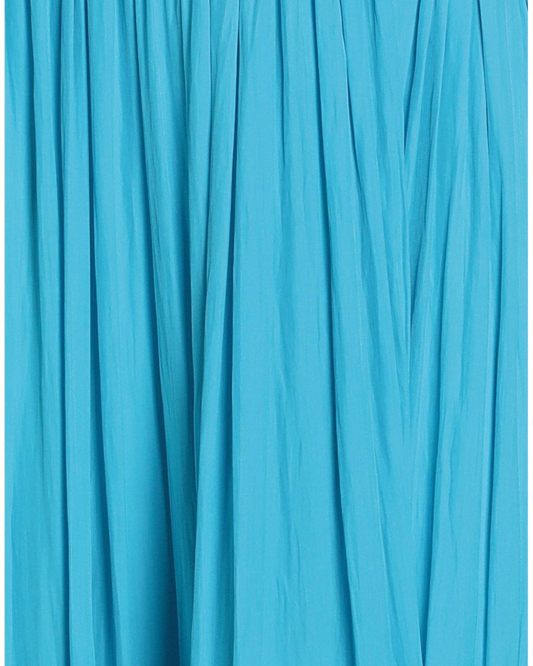 Lanvin Blue Maxi Skirt Polyester, Rayon