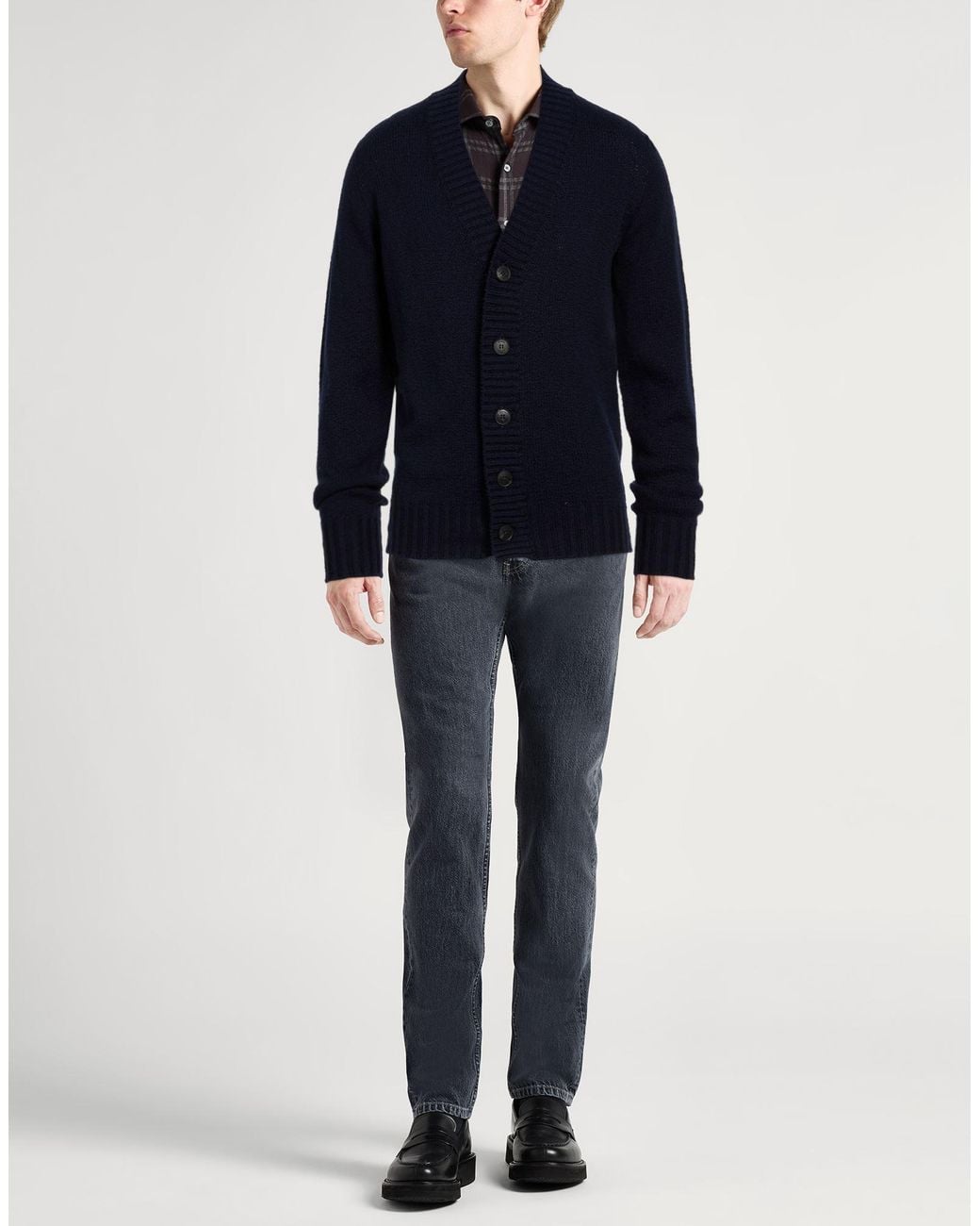 Drumohr Blue Cardigan for men