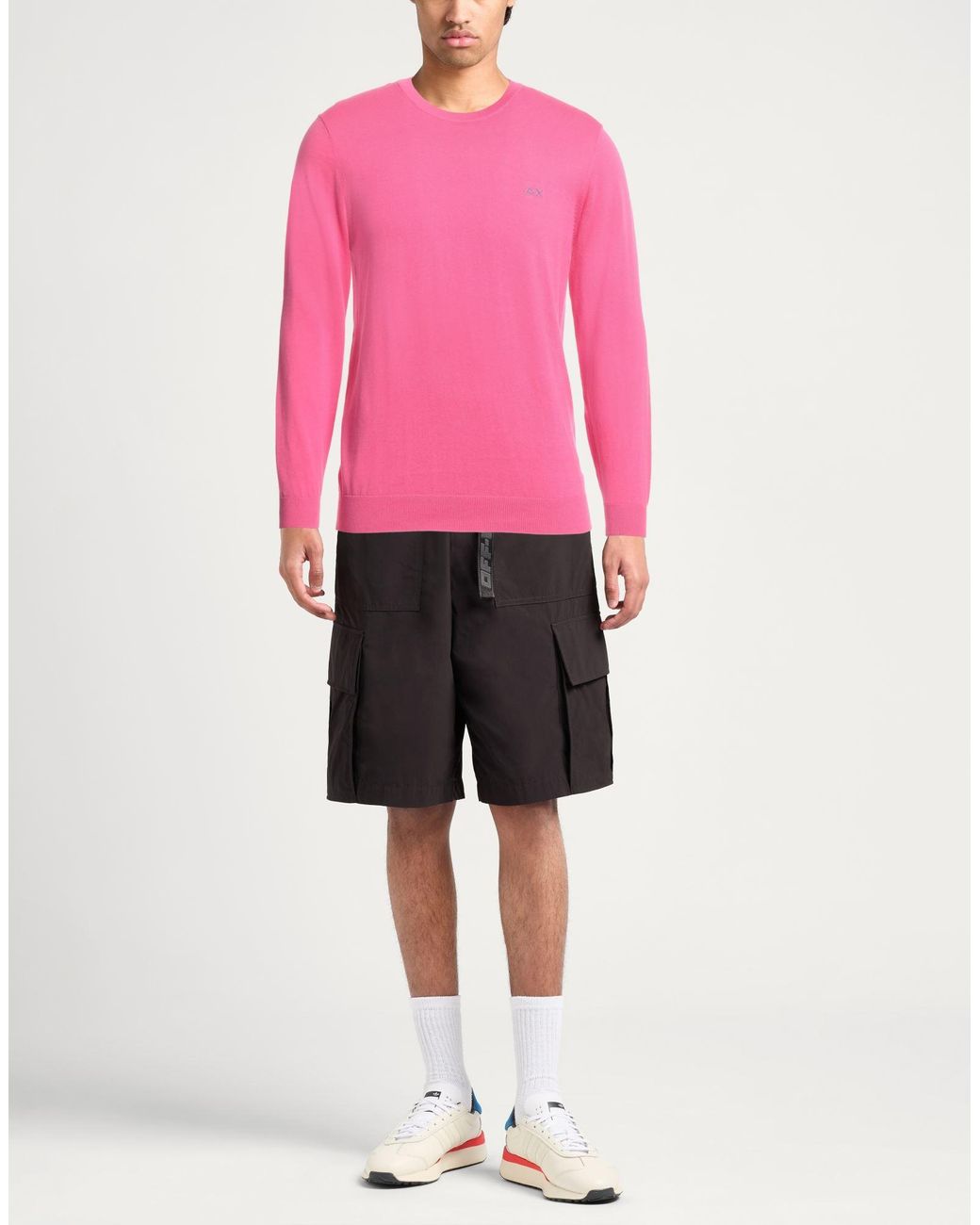 Sun 68 Pink Jumper for men