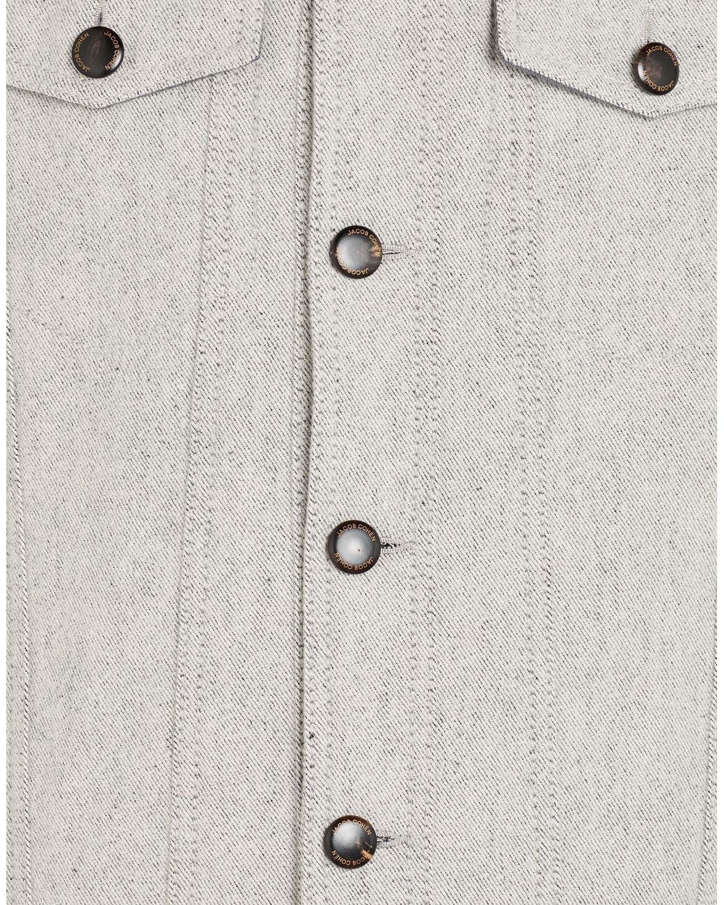 Jacob Cohen Gray Light Jacket Cotton, Wool, Polyamide for men