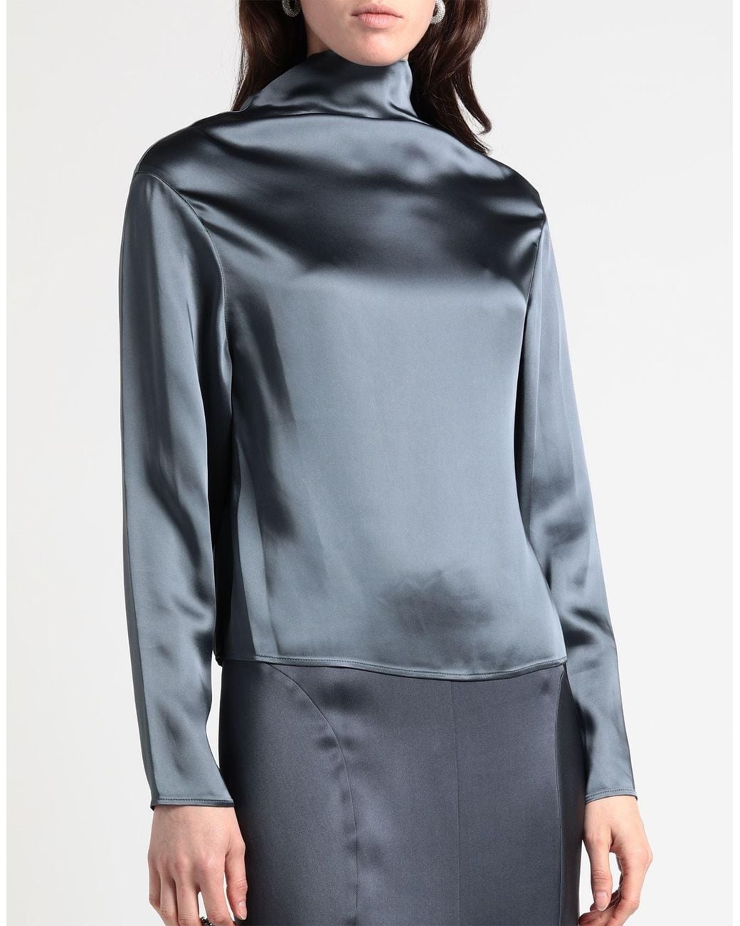 Gauchère Blue Lead Top Acetate, Viscose
