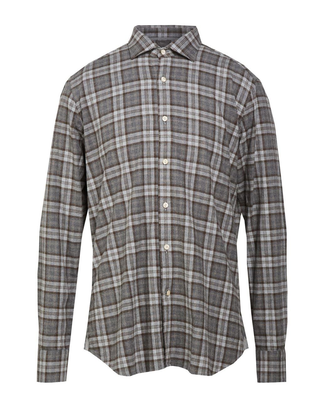 Tintoria Mattei 954 Gray Shirts for men