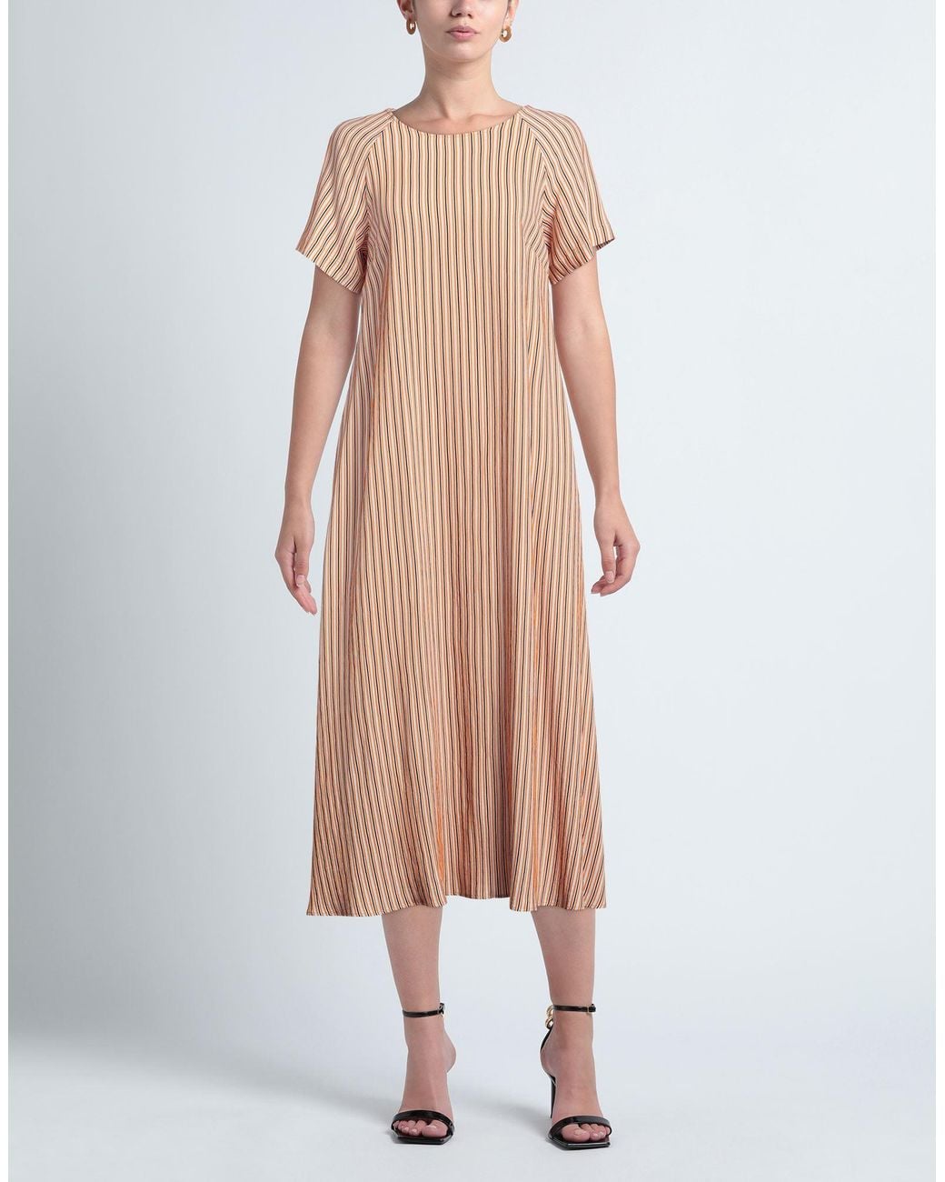 Niu Natural Midi Dress Viscose, Elastane