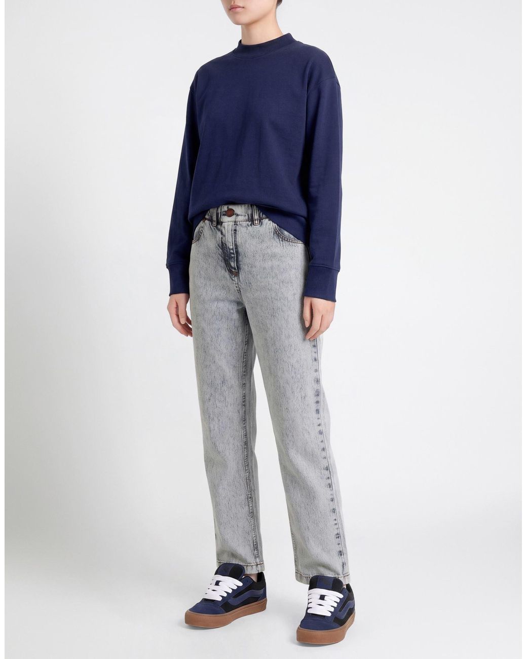 Cruna Gray Jeans Cotton, Elastane