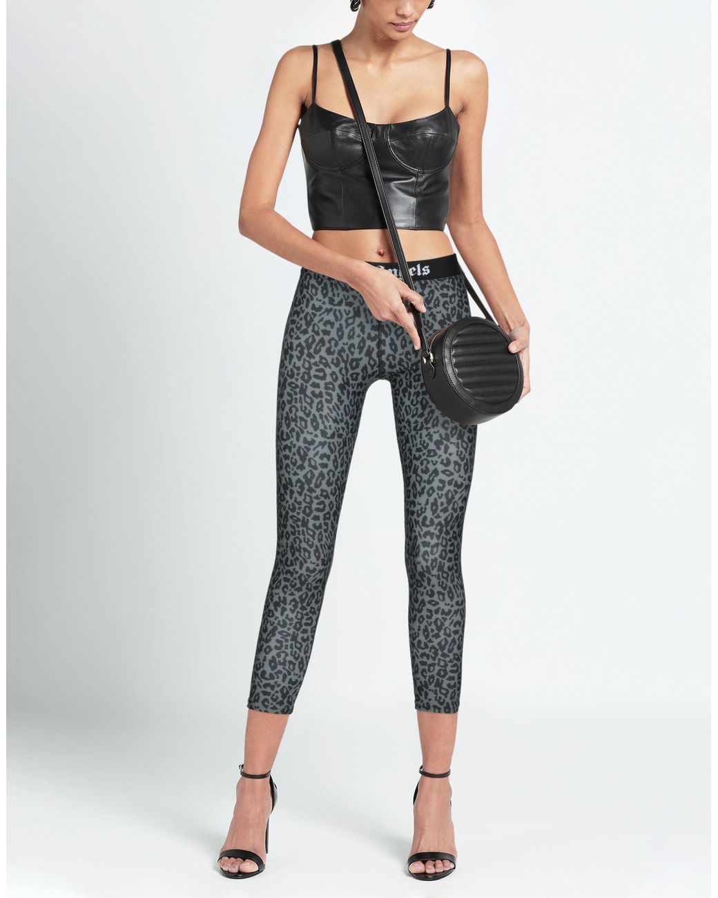 Palm Angels Gray Leggings